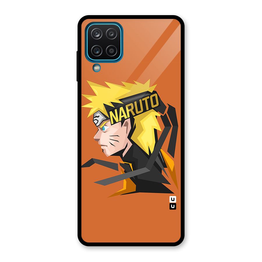 Minimal Naruto Artwork Glass Back Case for Galaxy A12