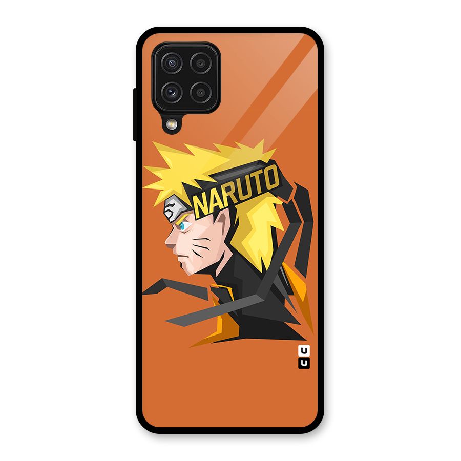 Minimal Naruto Artwork Glass Back Case for Galaxy A22 4G