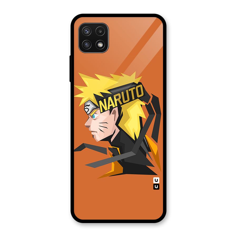 Minimal Naruto Artwork Glass Back Case for Galaxy A22 5G