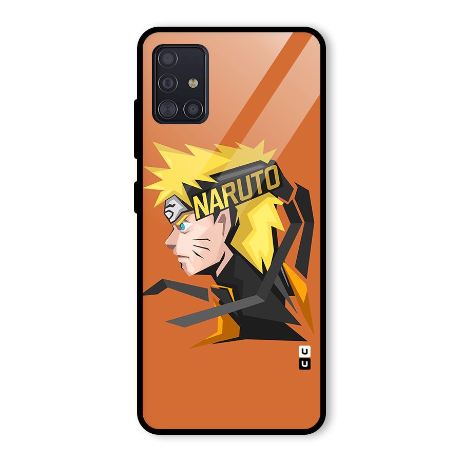 Minimal Naruto Artwork Glass Back Case for Galaxy A51