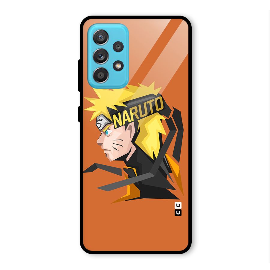 Minimal Naruto Artwork Glass Back Case for Galaxy A52