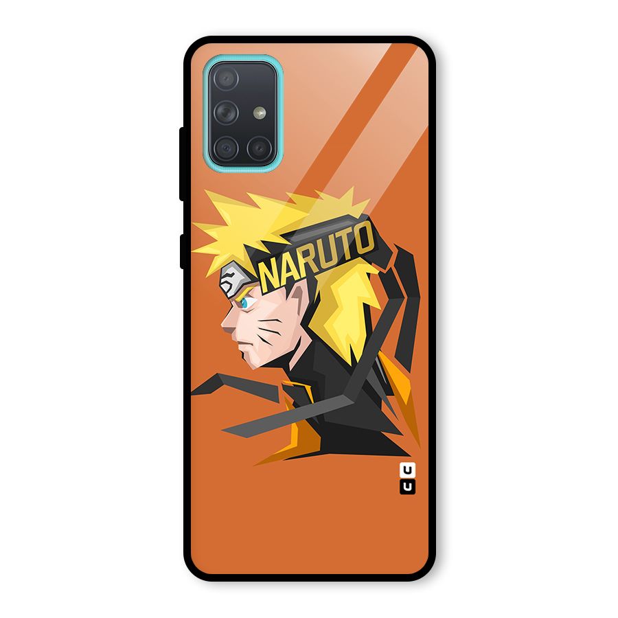 Minimal Naruto Artwork Glass Back Case for Galaxy A71