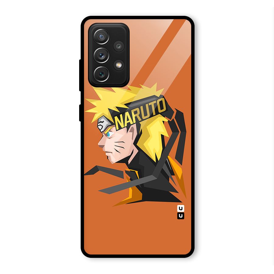 Minimal Naruto Artwork Glass Back Case for Galaxy A72
