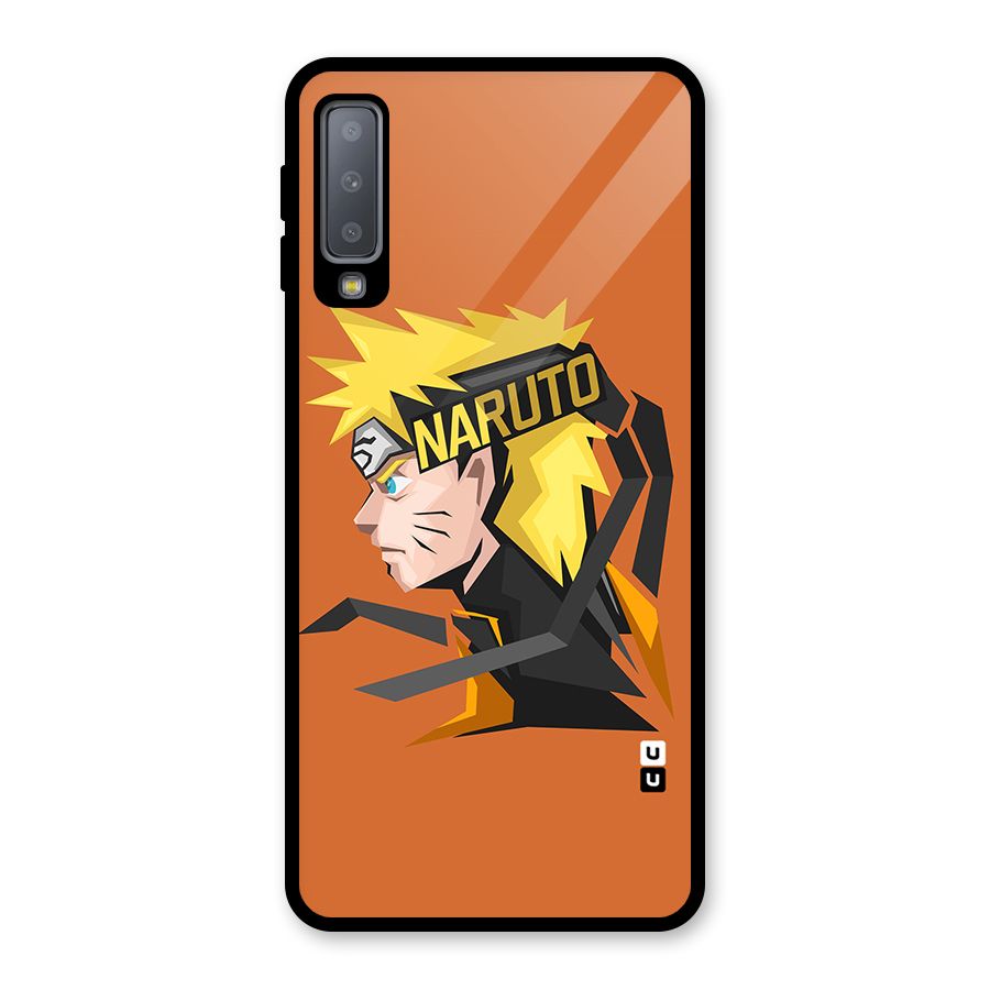 Minimal Naruto Artwork Glass Back Case for Galaxy A7 (2018)