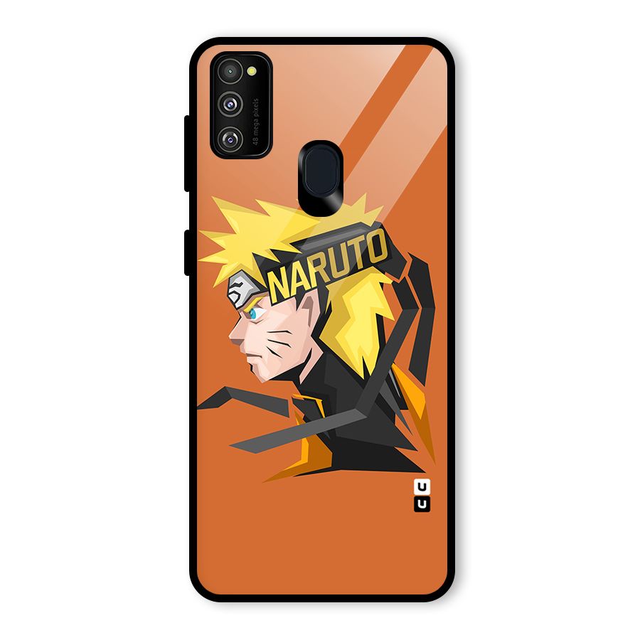 Minimal Naruto Artwork Glass Back Case for Galaxy M30s