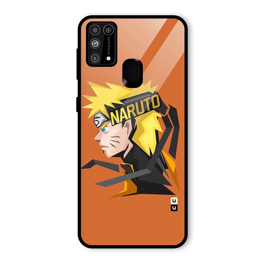 Minimal Naruto Artwork Glass Back Case for Galaxy M31