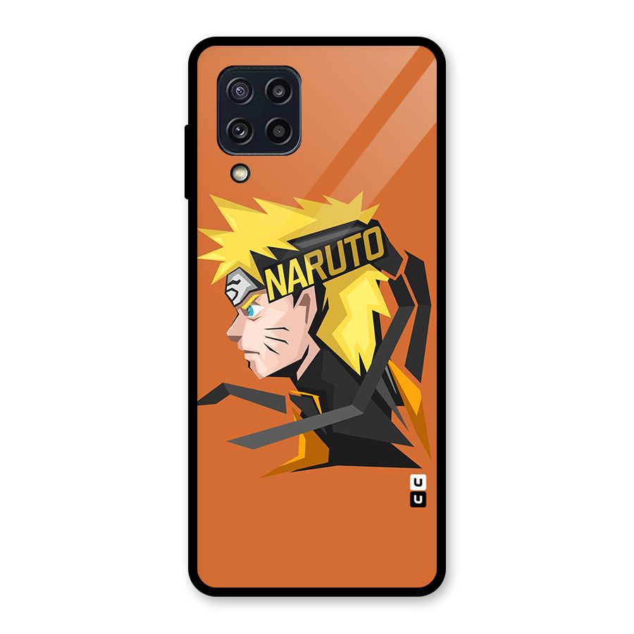 Minimal Naruto Artwork Glass Back Case for Galaxy M32