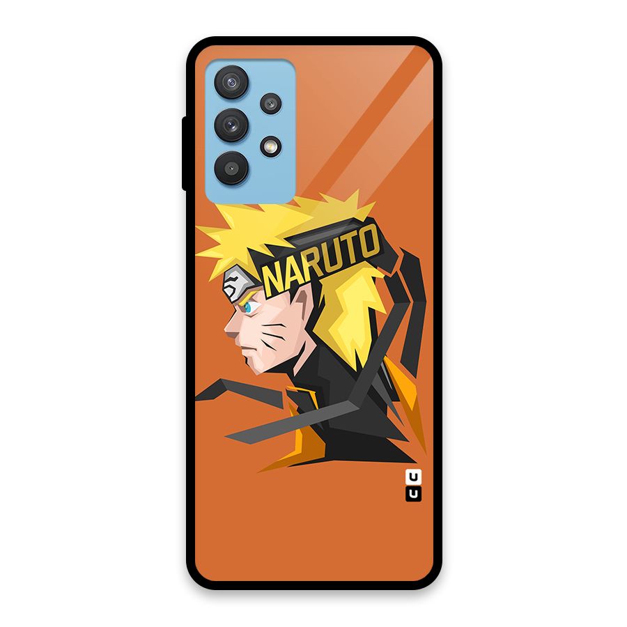 Minimal Naruto Artwork Glass Back Case for Galaxy M32 5G