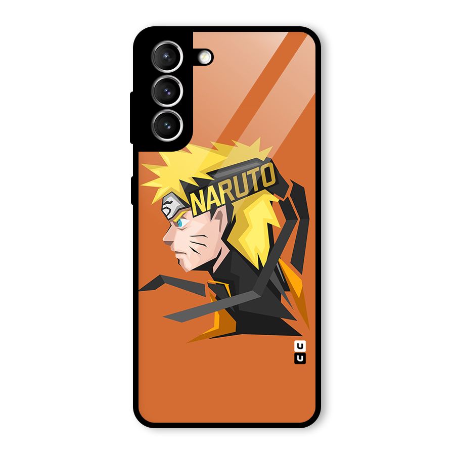 Minimal Naruto Artwork Glass Back Case for Galaxy S21 5G