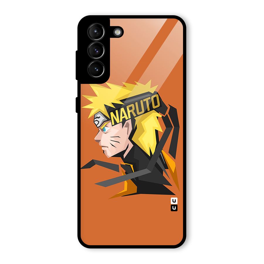 Minimal Naruto Artwork Glass Back Case for Galaxy S21 Plus