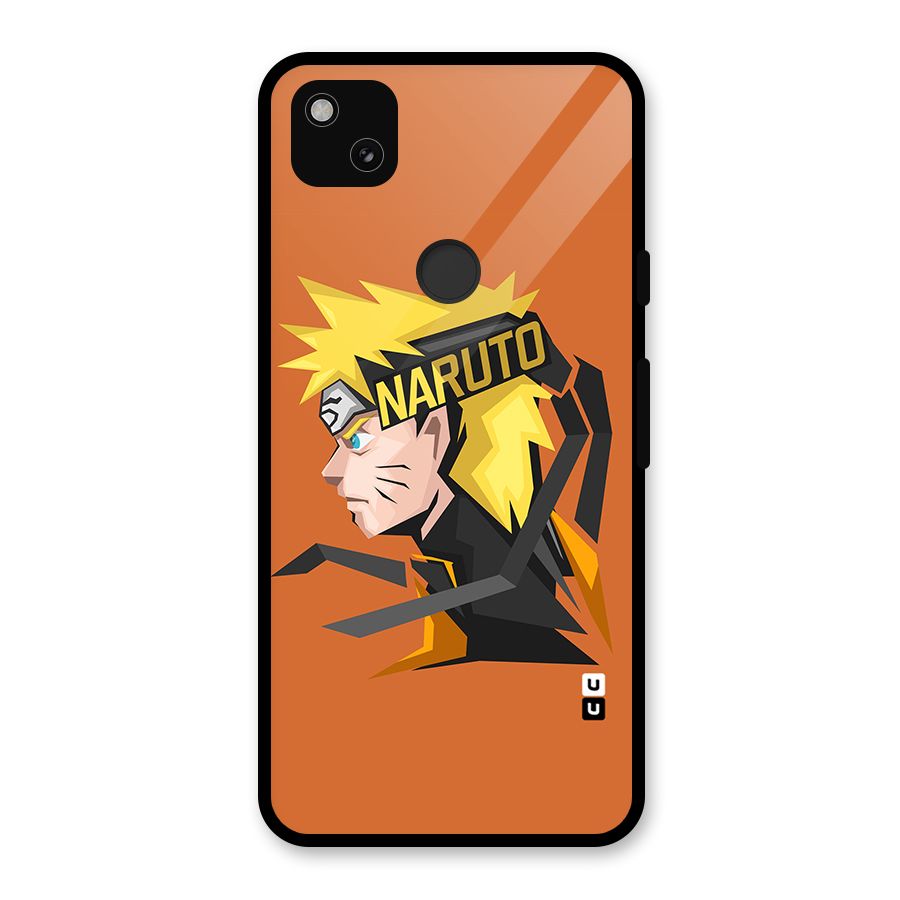 Minimal Naruto Artwork Glass Back Case for Google Pixel 4a