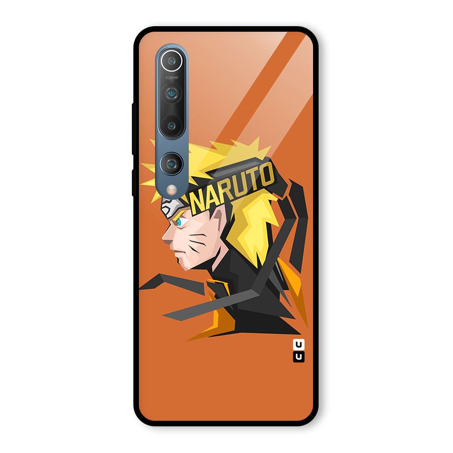 Minimal Naruto Artwork Glass Back Case for Mi 10