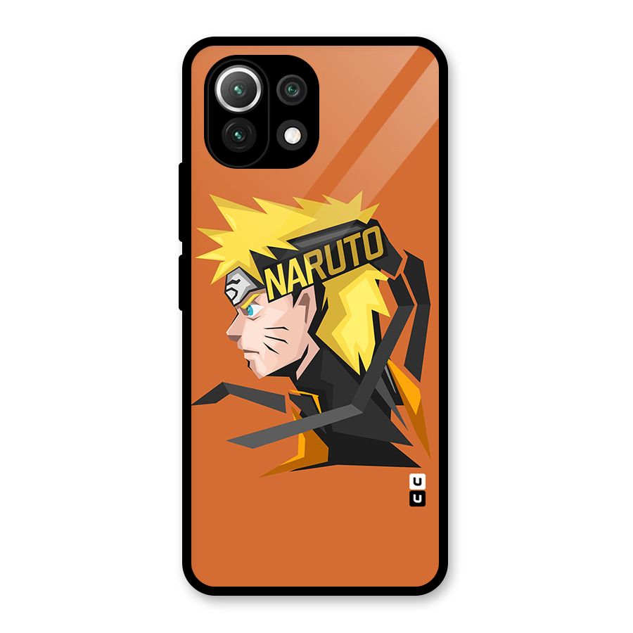 Minimal Naruto Artwork Glass Back Case for Mi 11 Lite NE 5G