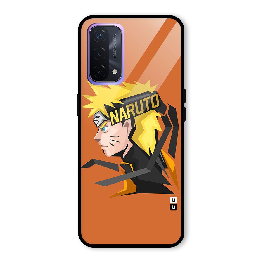 Minimal Naruto Artwork Glass Back Case for Oppo A74 5G
