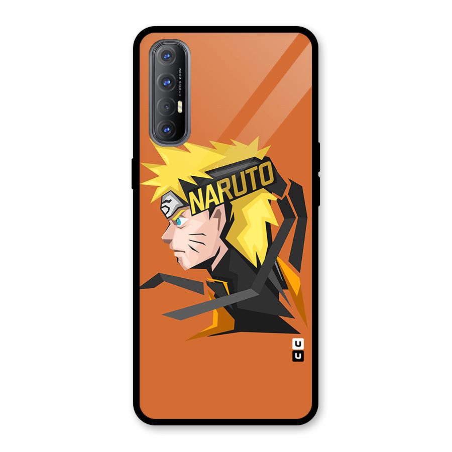 Minimal Naruto Artwork Glass Back Case for Oppo Reno3 Pro