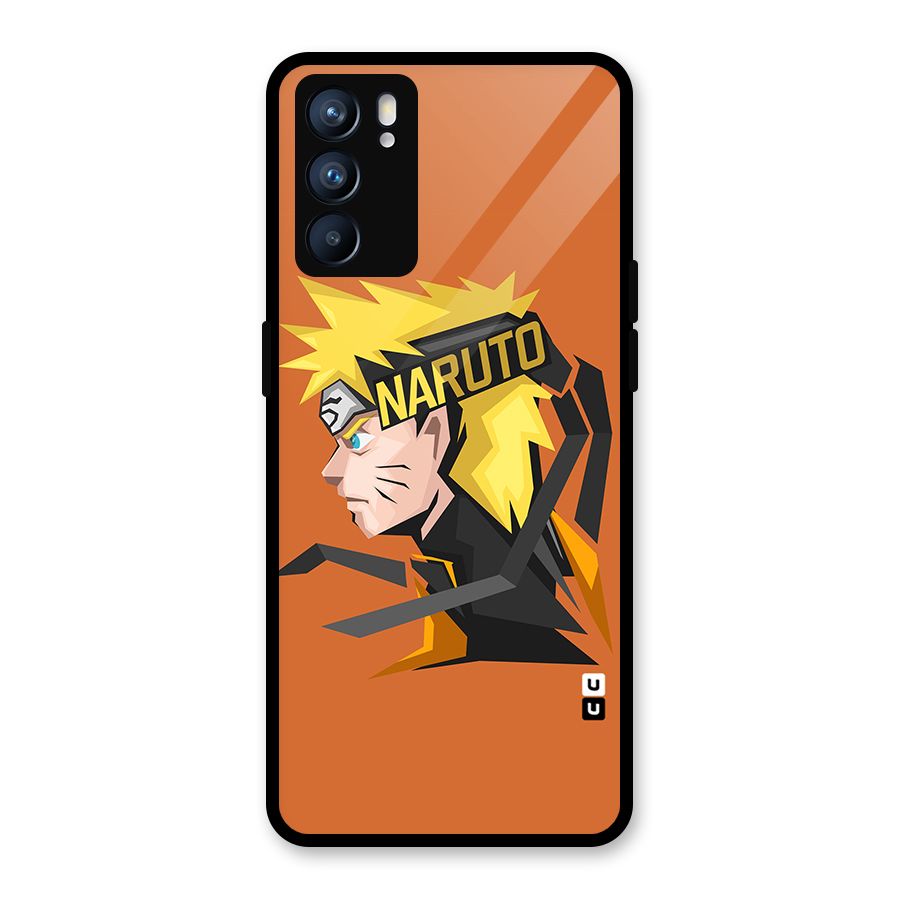 Minimal Naruto Artwork Glass Back Case for Oppo Reno6 5G