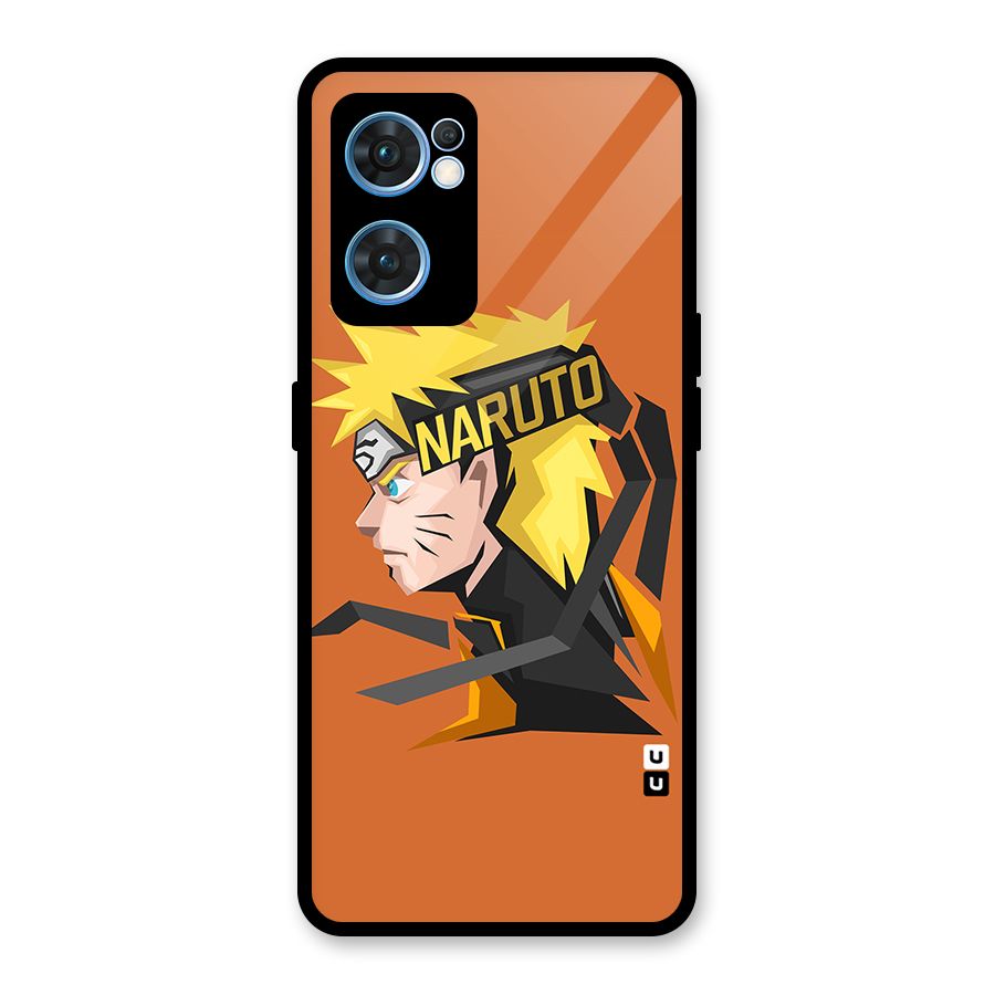 Minimal Naruto Artwork Glass Back Case for Oppo Reno7 5G