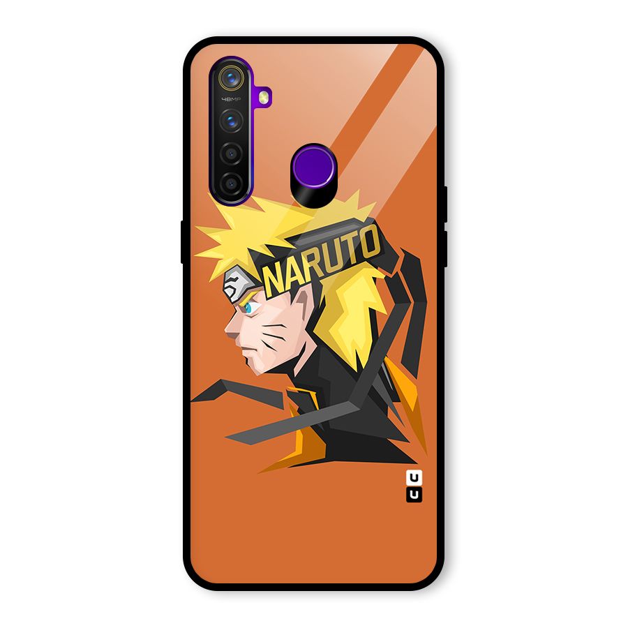 Minimal Naruto Artwork Glass Back Case for Realme 5 Pro