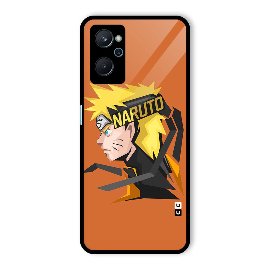 Minimal Naruto Artwork Glass Back Case for Realme 9i