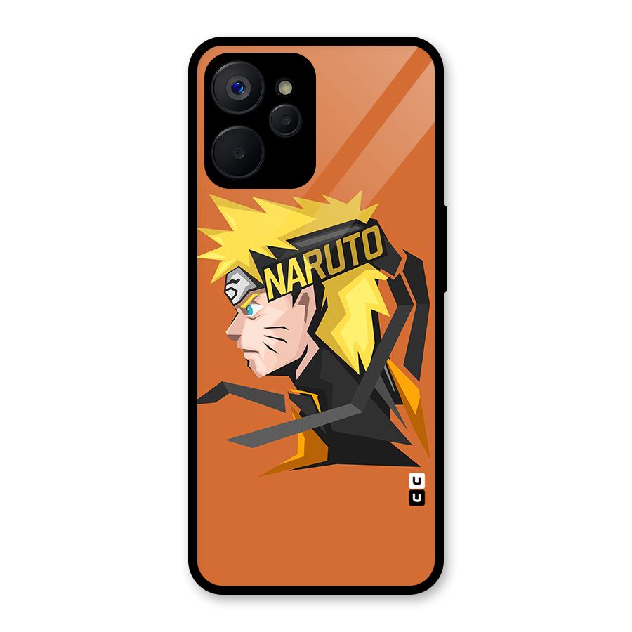 Minimal Naruto Artwork Glass Back Case for Realme 9i 5G