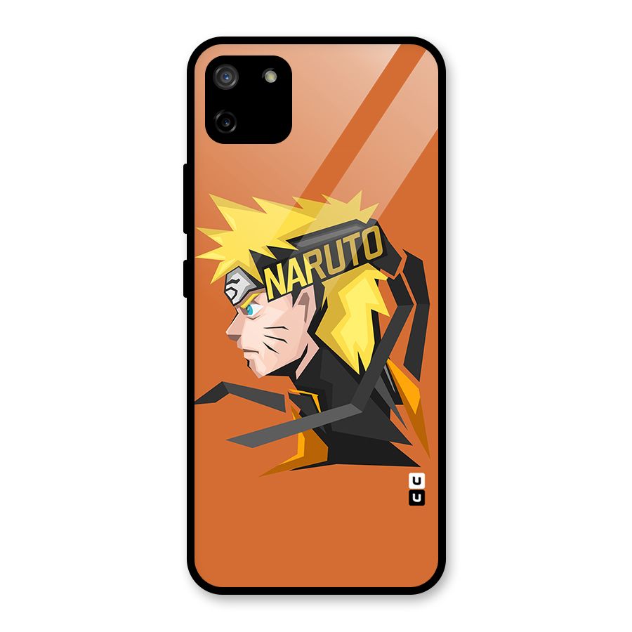 Minimal Naruto Artwork Glass Back Case for Realme C11