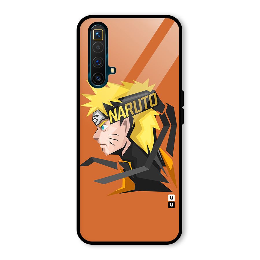 Minimal Naruto Artwork Glass Back Case for Realme X3