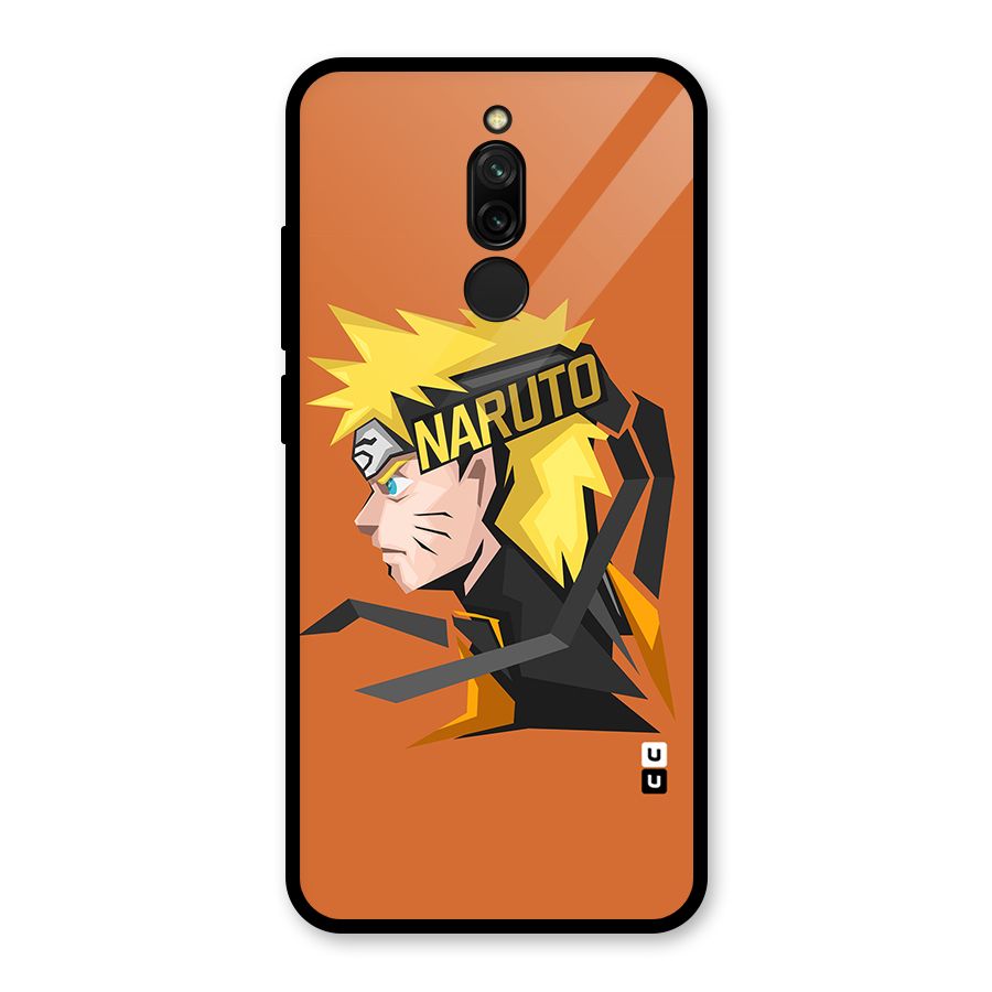 Minimal Naruto Artwork Glass Back Case for Redmi 8