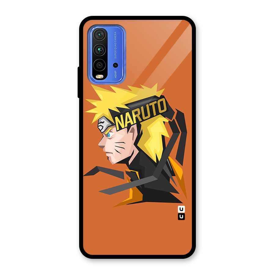 Minimal Naruto Artwork Glass Back Case for Redmi 9 Power