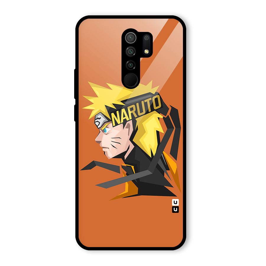 Minimal Naruto Artwork Glass Back Case for Redmi 9 Prime