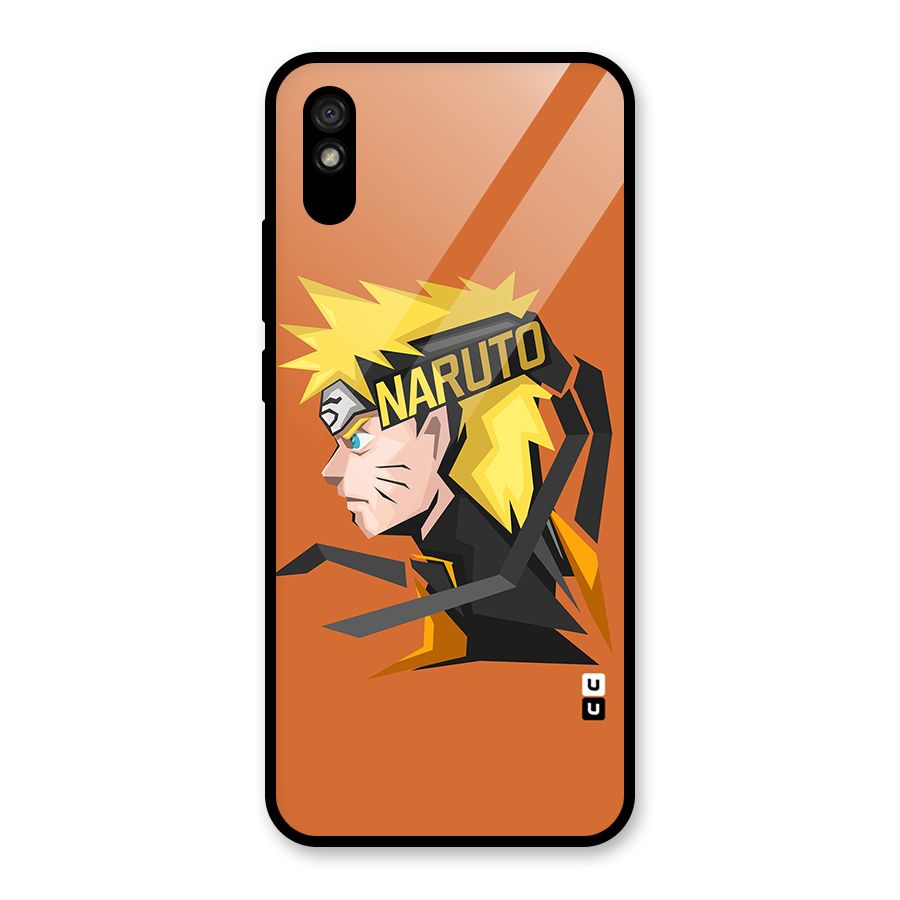 Minimal Naruto Artwork Glass Back Case for Redmi 9i