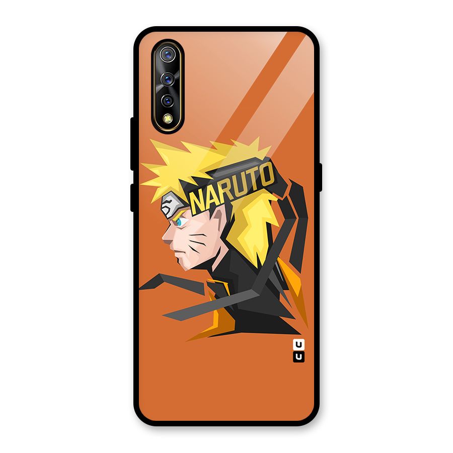Minimal Naruto Artwork Glass Back Case for Vivo S1