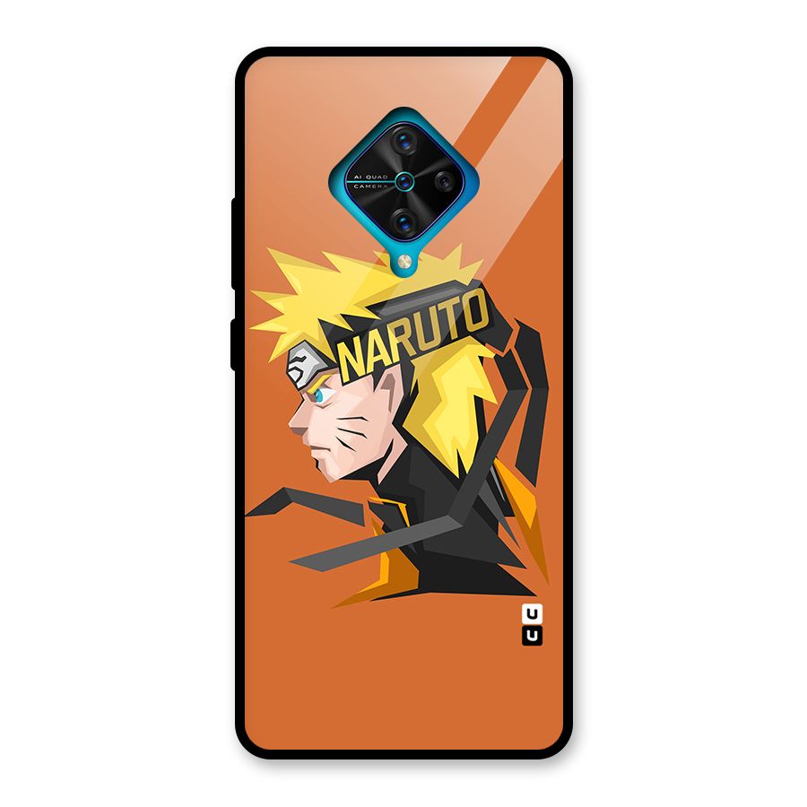 Minimal Naruto Artwork Glass Back Case for Vivo S1 Pro
