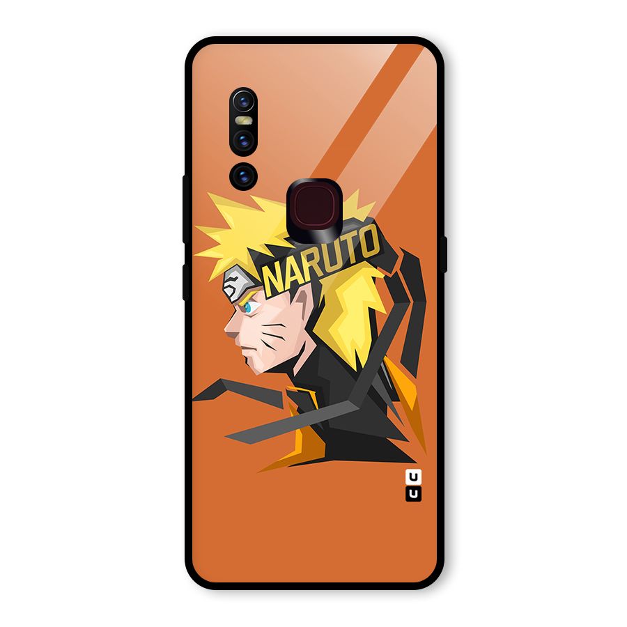Minimal Naruto Artwork Glass Back Case for Vivo V15