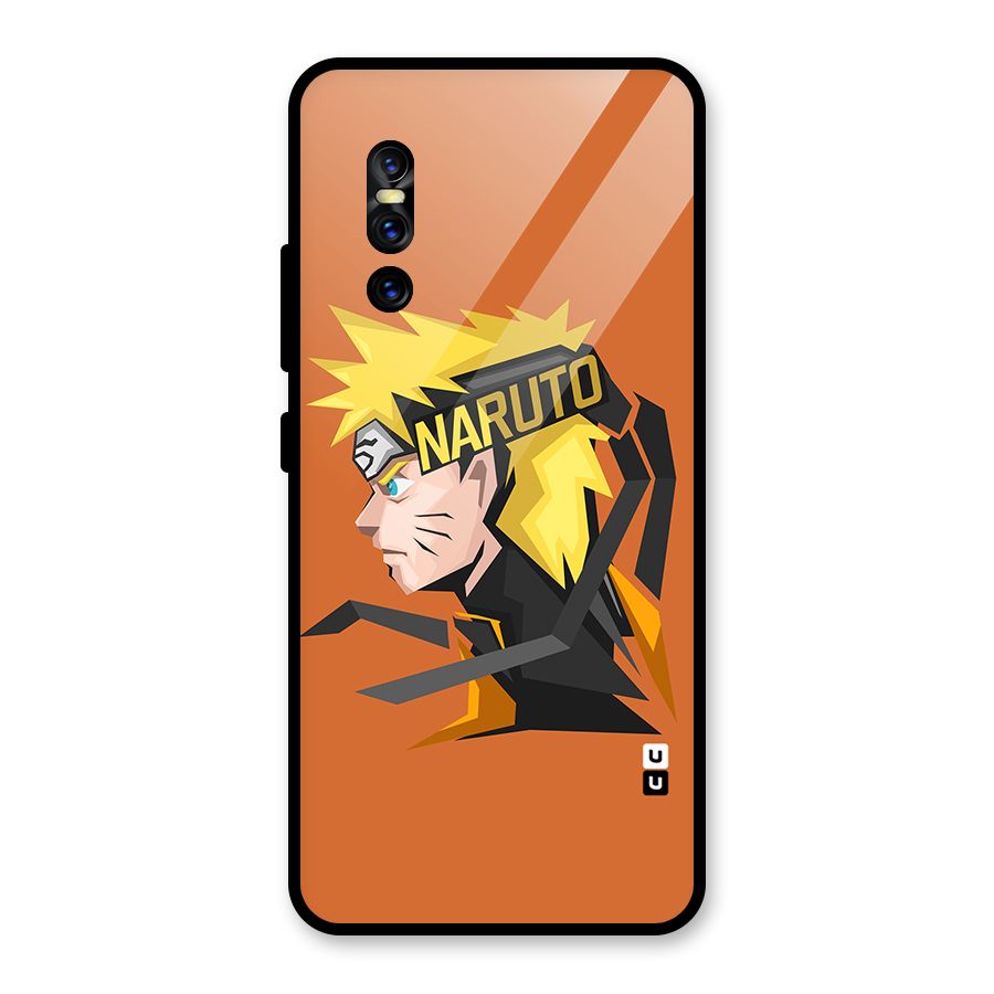 Minimal Naruto Artwork Glass Back Case for Vivo V15 Pro