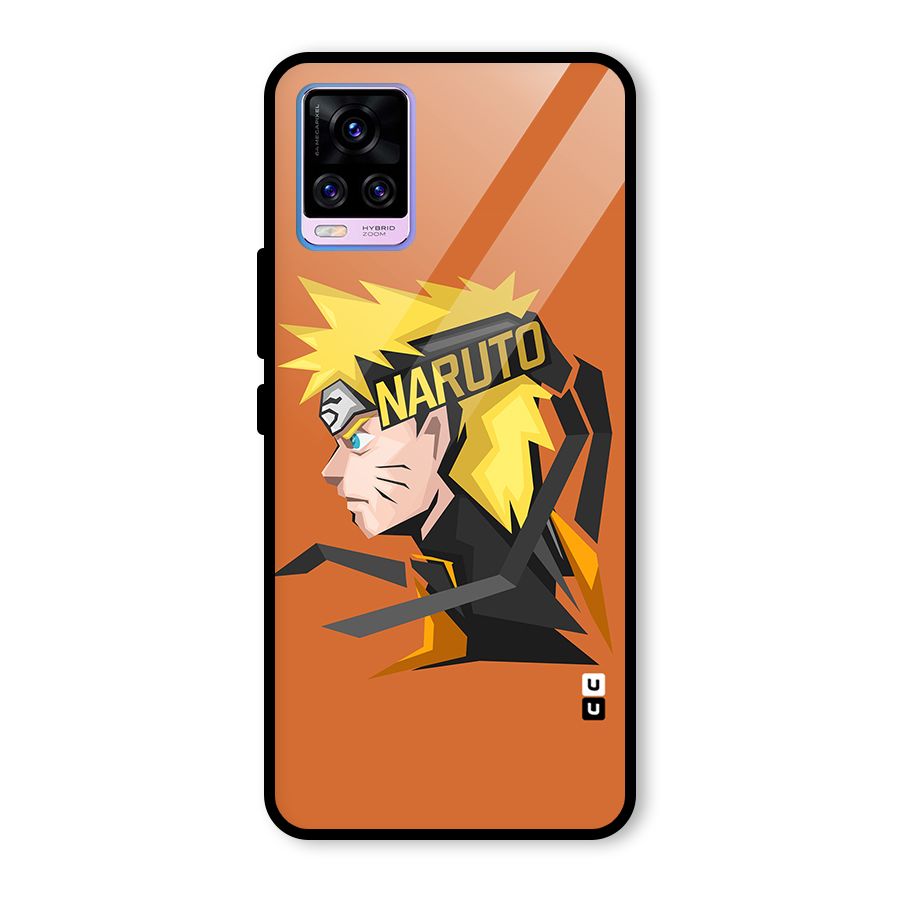 Minimal Naruto Artwork Glass Back Case for Vivo V20 Pro