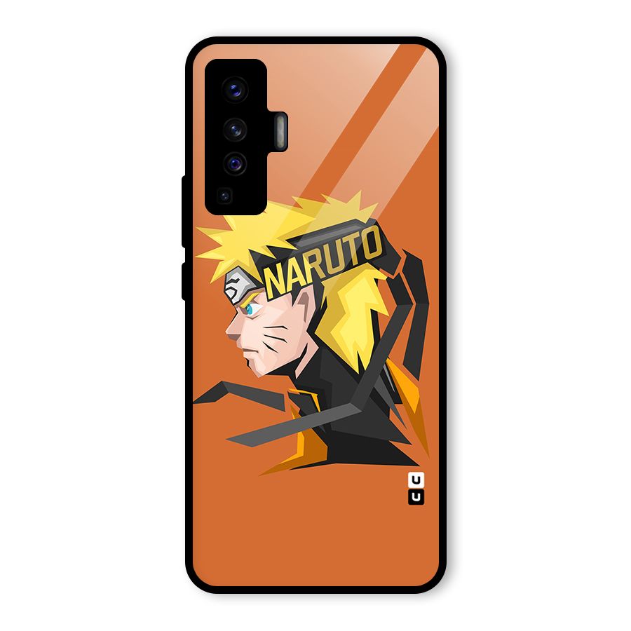 Minimal Naruto Artwork Glass Back Case for Vivo X50