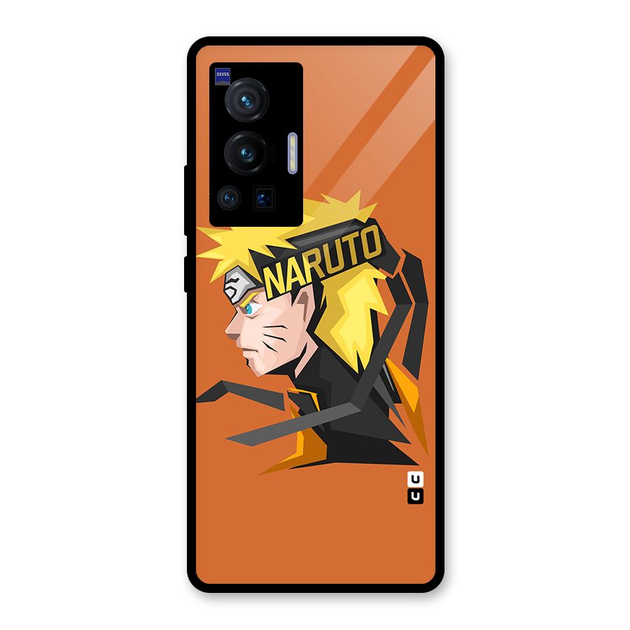 Minimal Naruto Artwork Glass Back Case for Vivo X70 Pro