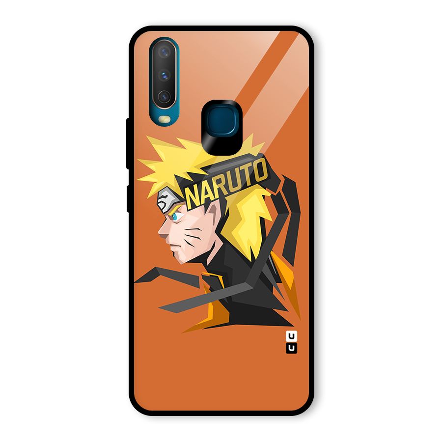 Minimal Naruto Artwork Glass Back Case for Vivo Y15