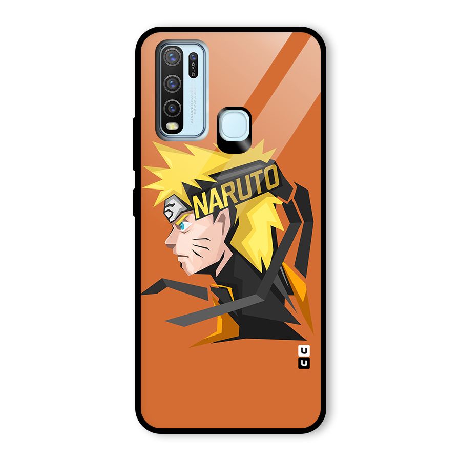 Minimal Naruto Artwork Glass Back Case for Vivo Y30