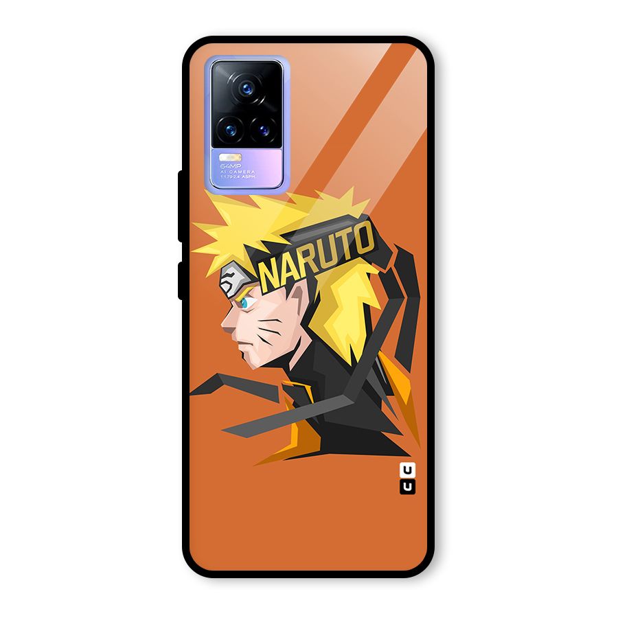 Minimal Naruto Artwork Glass Back Case for Vivo Y73