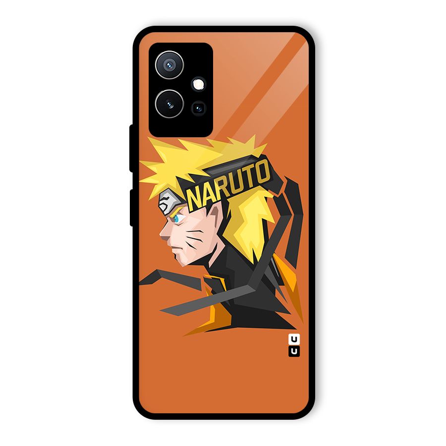 Minimal Naruto Artwork Glass Back Case for Vivo iQOO Z6