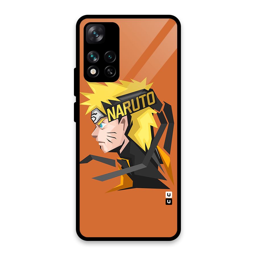 Minimal Naruto Artwork Glass Back Case for Xiaomi 11i 5G