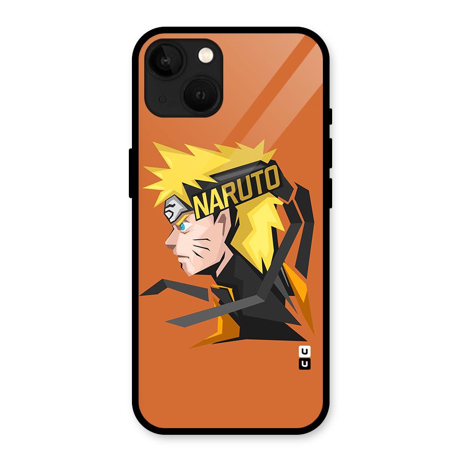 Minimal Naruto Artwork Glass Back Case for iPhone 13