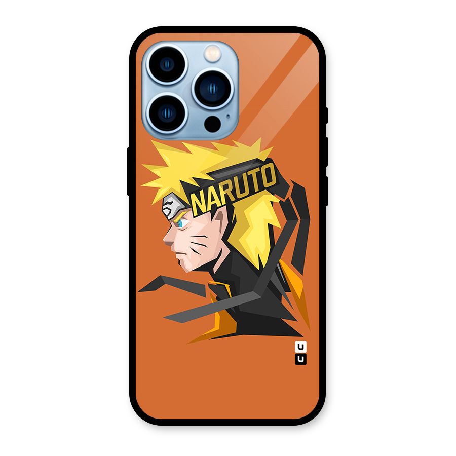 Minimal Naruto Artwork Glass Back Case for iPhone 13 Pro