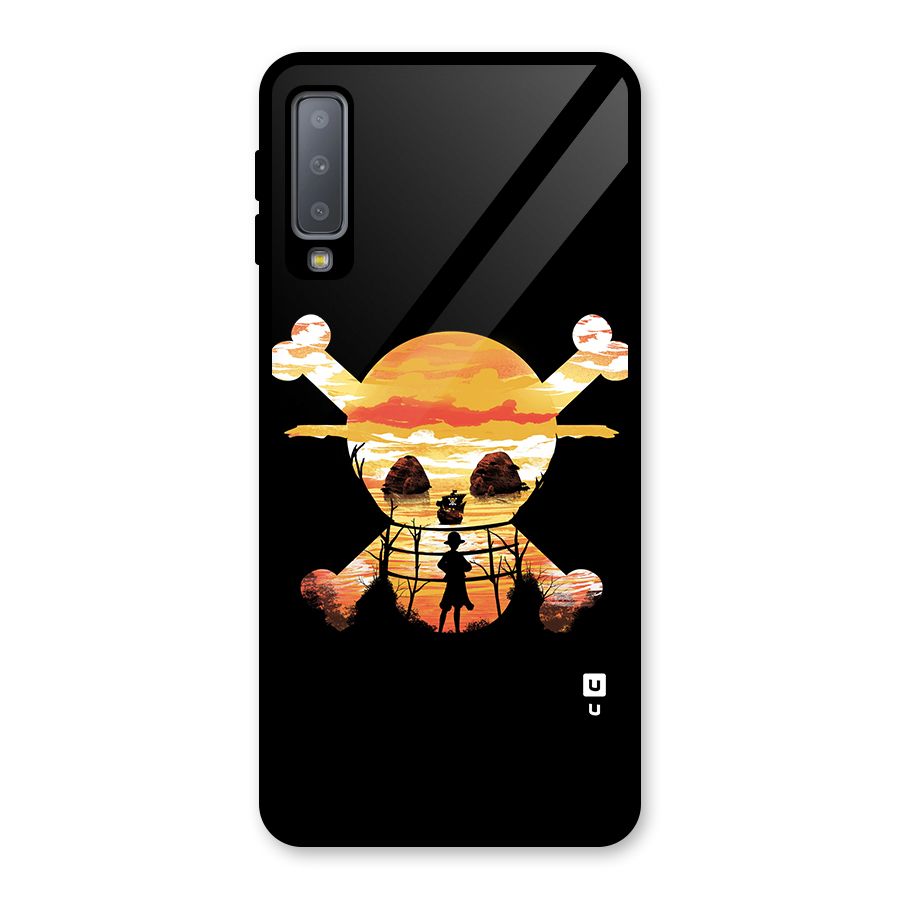 Minimal One Piece Glass Back Case for Galaxy A7 (2018)