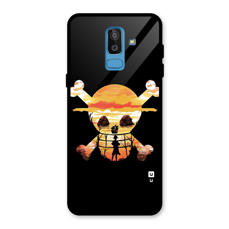 Minimal One Piece Glass Back Case for Galaxy J8