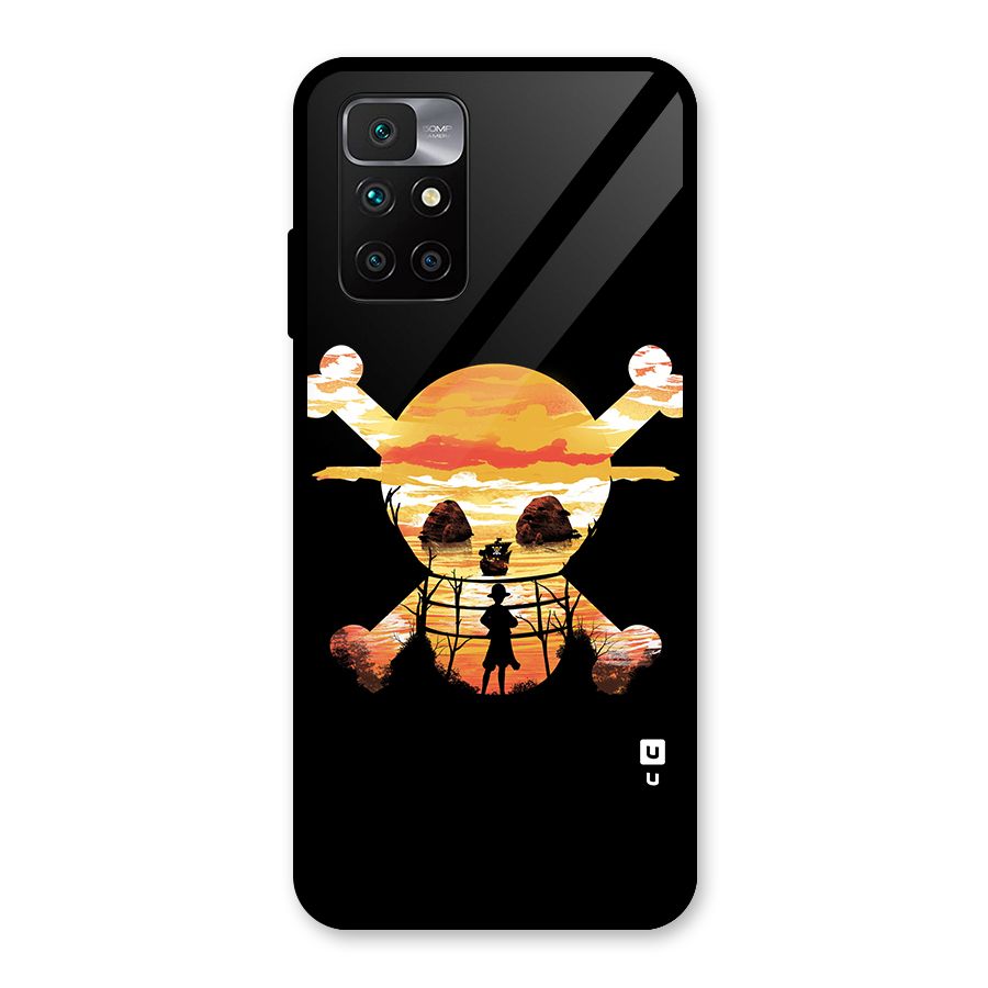 Minimal One Piece Glass Back Case for Redmi 10 Prime