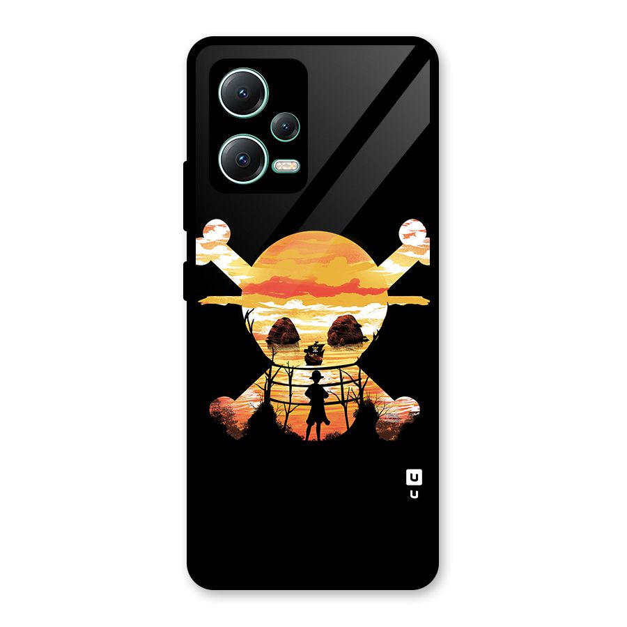 Minimal One Piece Glass Back Case for Redmi Note 12 5G