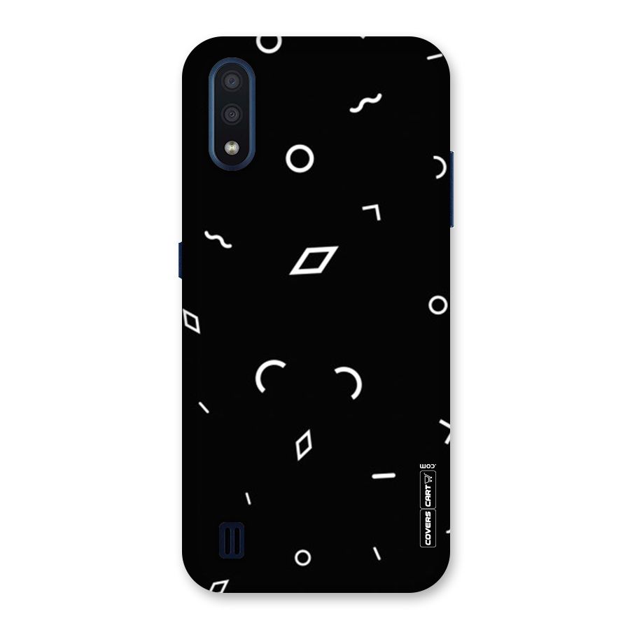 Minimal Shapes Back Case for Galaxy M01