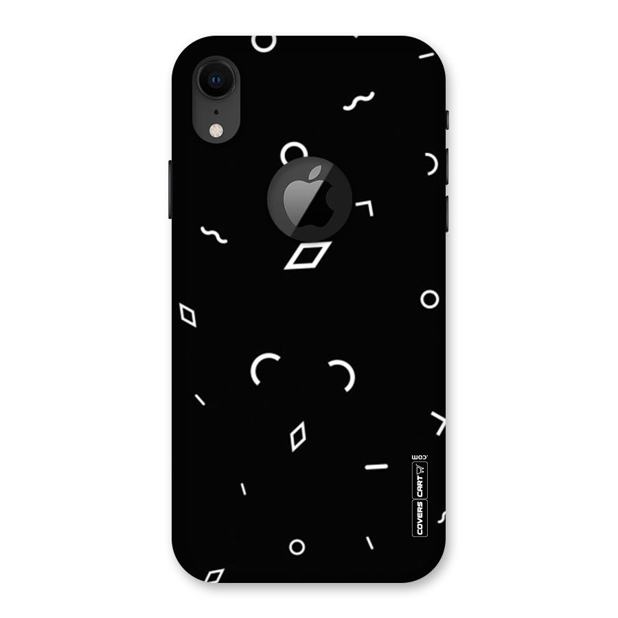 Minimal Shapes Back Case for iPhone XR Logo Cut